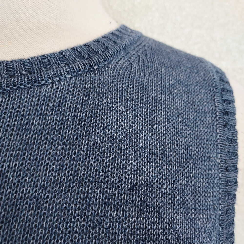 Tommy Bahama Blue Sleeveless Sweater Dress Size S/P - Picture 4 of 11